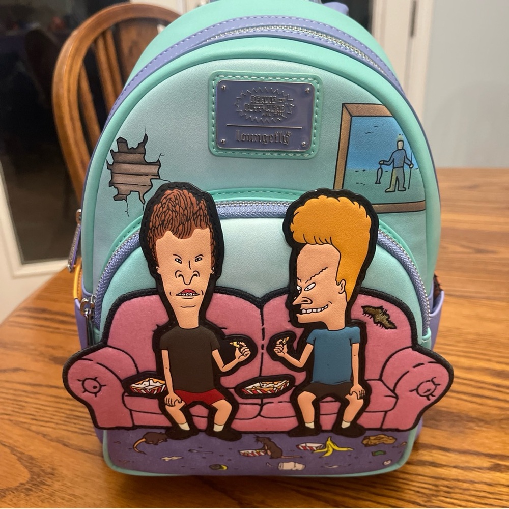 NWT Loungefly Beavis and Butthead Mini Backpack with sound